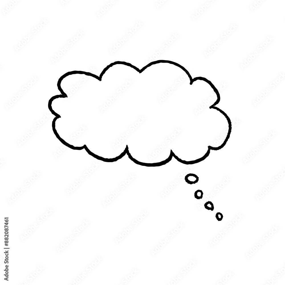 Thinking bubble PNG symbol. Isolated chat speech bubble. Thought symbol. Transparent background PNG. Thinking bubble PNG symbol. Isolated chat speech bubble. Thought symbol. Transparent background PNG.