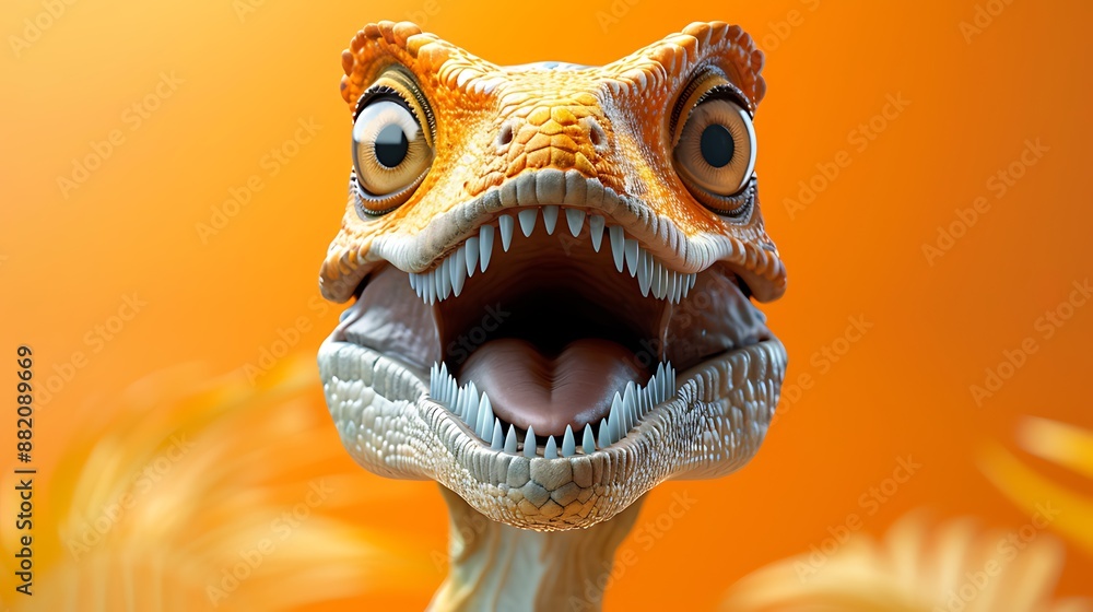 shocked scare amazed cartoon character dinosaur potrait shocked scare amazed cartoon character dinosaur potrait