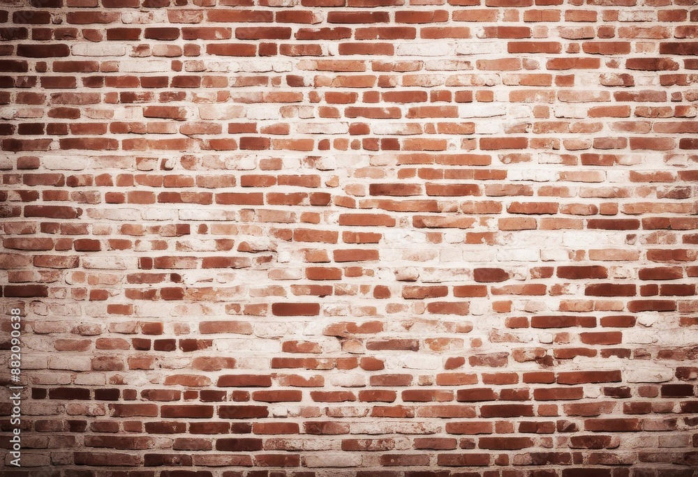 Fototapeta premium brick image white wall background panoramic design laundered wash rustic hammer vintage text r texture