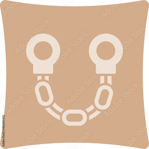 Handcuffs Glyph Art Box Icon