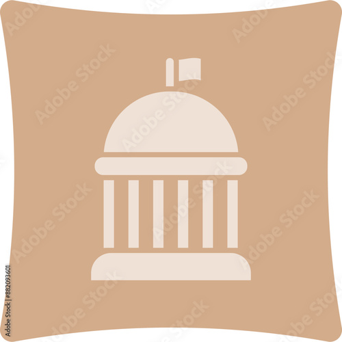 Congress Glyph Art Box Icon