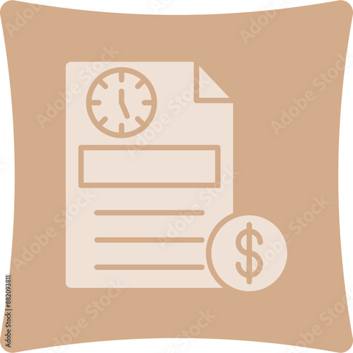 Deadline Glyph Art Box Icon