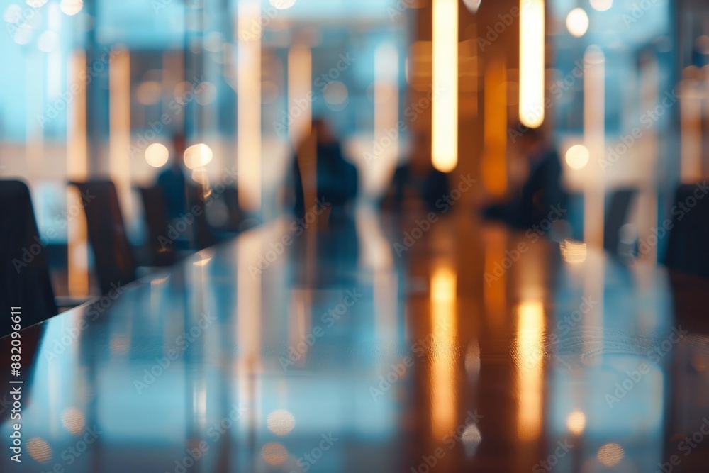 In a board meeting, people are soft or blurry. Photo of high quality. In a board meeting, people are soft or blurry. Photo of high quality.