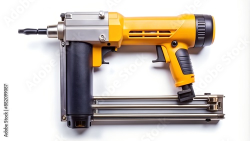 nail gun photo from above on isolated background