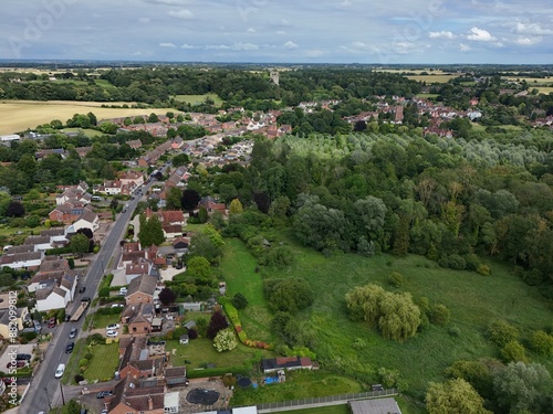 Castle Hedingham Essex Uk drone,aerial photo