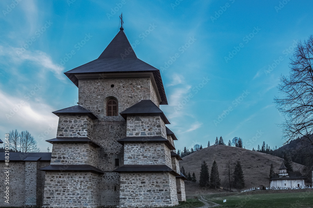 Sucevita Monastery - Europe, Romania, Suchav region, Sucevita, 30.03.2024 year Sucevita Monastery - Europe, Romania, Suchav region, Sucevita, 30.03.2024 year