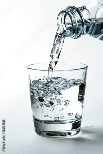 Wallpaper Mural Refreshing Hydration: Pouring Ice-Cold Water Torontodigital.ca