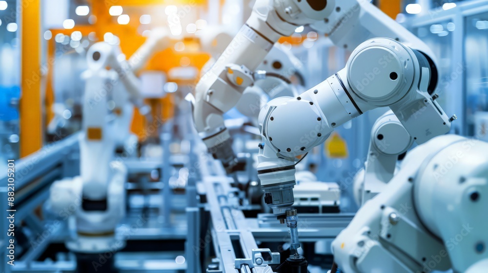 Discover the role of robotics in our industrial factory, where automated machines perform intricate tasks with speed and precision, setting new standards in manufacturing excellence. Discover the role of robotics in our industrial factory, where automated machines perform intricate tasks with speed and precision, setting new standards in manufacturing excellence.