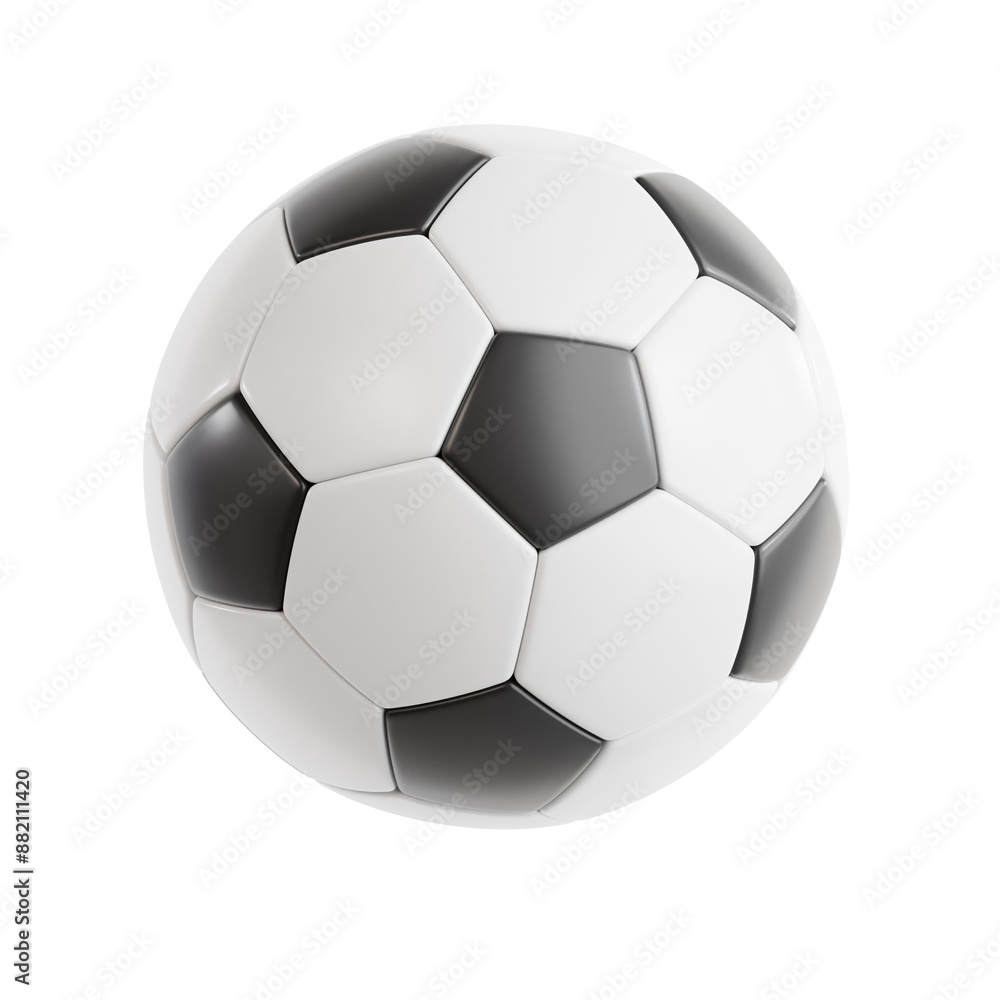 PNG 3D Soccer Ball icon isolated on a white background PNG 3D Soccer Ball icon isolated on a white background