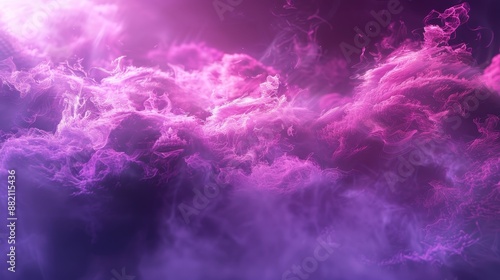 Neon pink smoke. Space cloud wallpaper with purple futuristic mist. Foggy background scene with smoky texture. Metaverse wallpaper with purple futuristic mist.