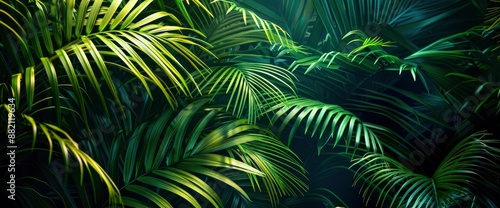 Green art with vibrant foliage