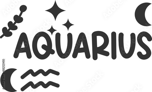 Aquarius Star Sign Illustration