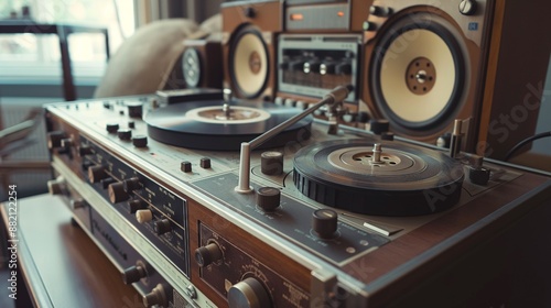 Vintage tape recorder, reel-to-reel model