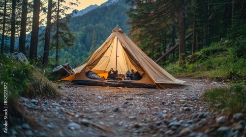 Outdoor tent for travel purposes © AkuAku