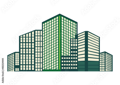 Corporate Building Vector Design 