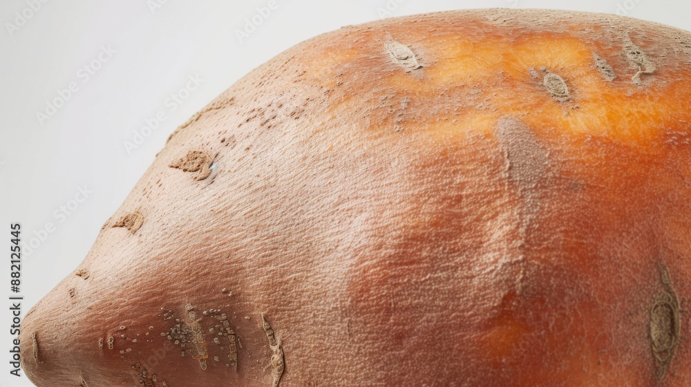 Fototapeta premium Sweet potatoes on a clean white background.