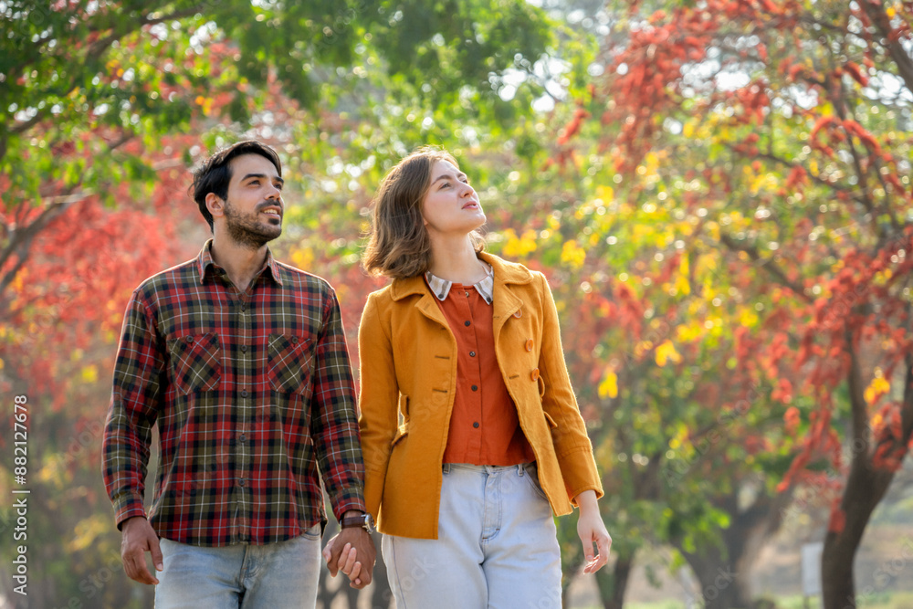 happy young caucasian couple hands holding each other walking in autumn park,concept of people lifestyle,love,relationship and family happy young caucasian couple hands holding each other walking in autumn park,concept of people lifestyle,love,relationship and family