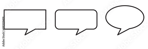 Chat icon. Speech Bubble icon. Vector flat design on white background. comment icon speech bubble symbol Chat message icons - talk message Bubble chat icon. Vector illustration