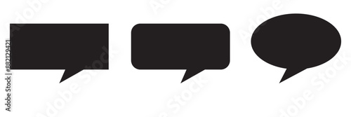 Chat icon. Speech Bubble icon. Vector flat design on white background. comment icon speech bubble symbol Chat message icons - talk message Bubble chat icon. Vector illustration