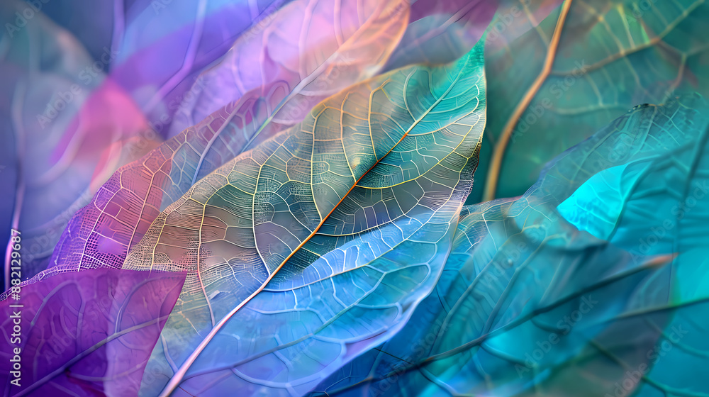 Close-up of transparent leaves Close-up of transparent leaves