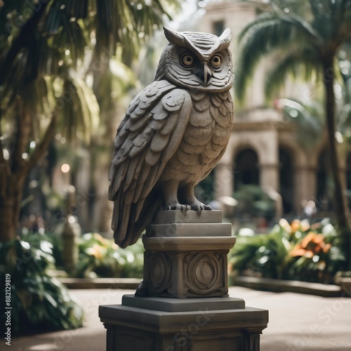 owl on a column