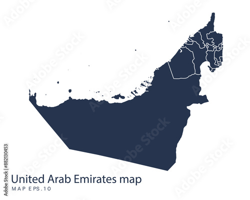 United Arab Emirates map