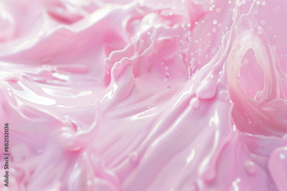 Sweet and creamy pink background. Pink liquid background. Sweet and creamy pink background. Pink liquid background.