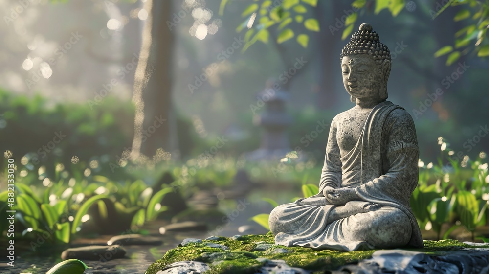 Tranquil reflection and inner peace for a serene practice of meditation and mindfulness Tranquil reflection and inner peace for a serene practice of meditation and mindfulness
