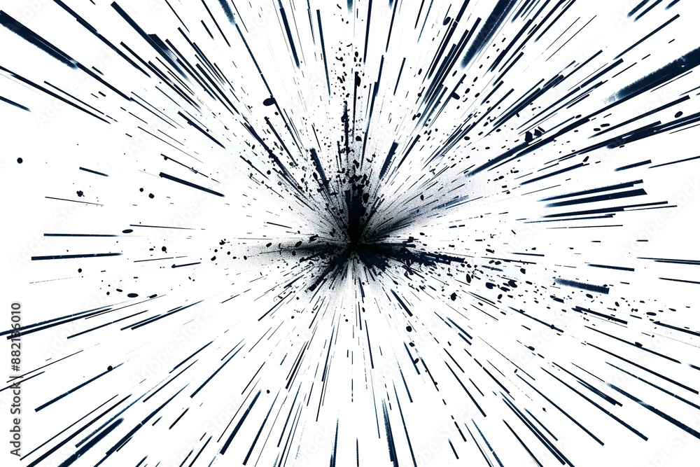 Obraz premium Monochrome seamless pattern with abstract fluffy flowers