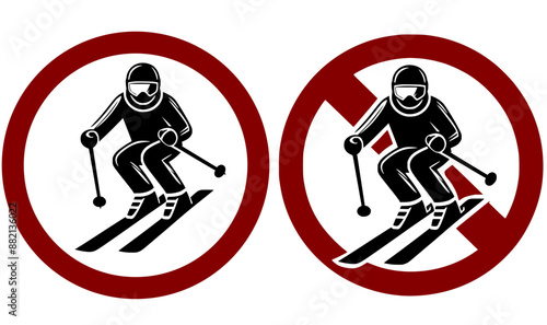 No skier sign