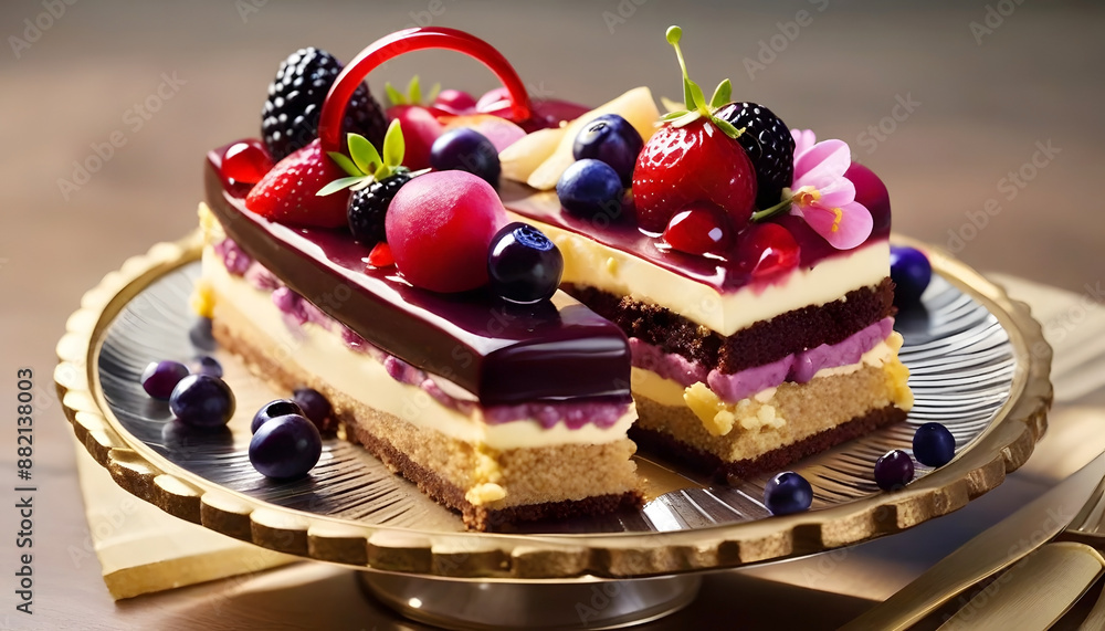 cake with berries cake with berries