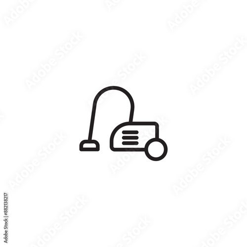 Vacuum Cleaner icon or logo isolated sign symbol vector. Editable icon.