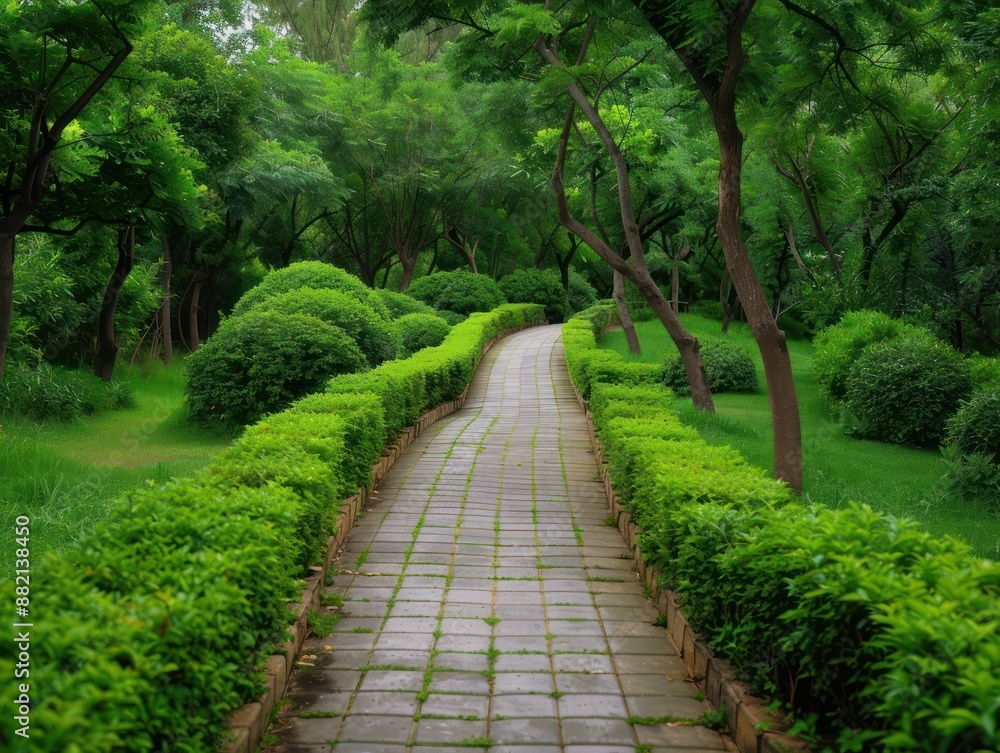 Enchanting Walk Through a Lush Green Forest Path, A Charming Way to Enjoy Nature's Beauty, Serene Trip Along a Delightful Journey Enchanting Walk Through a Lush Green Forest Path, A Charming Way to Enjoy Nature's Beauty, Serene Trip Along a Delightful Journey