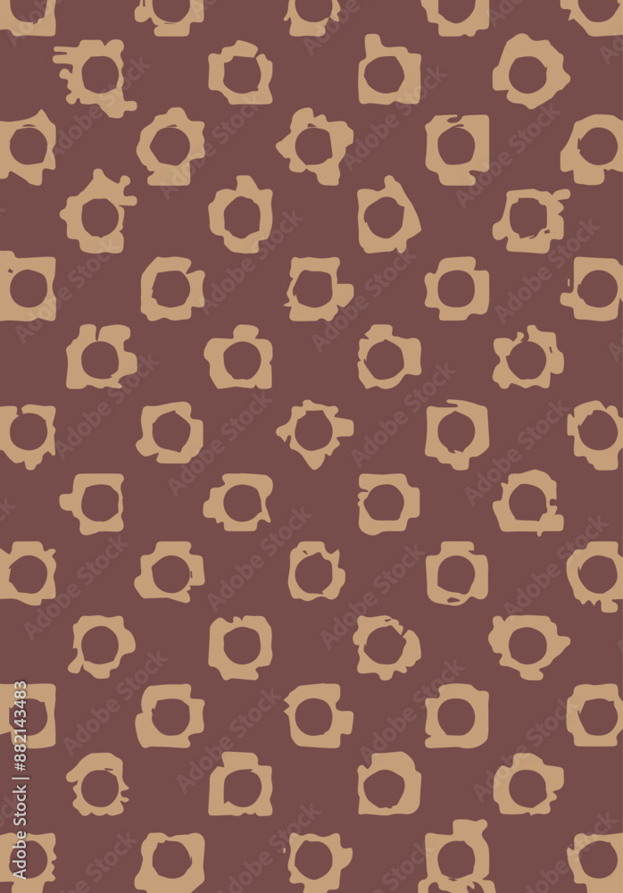 Obraz premium Set polka dots, seamless, vector pattern. Simple background. Abstract surfece.