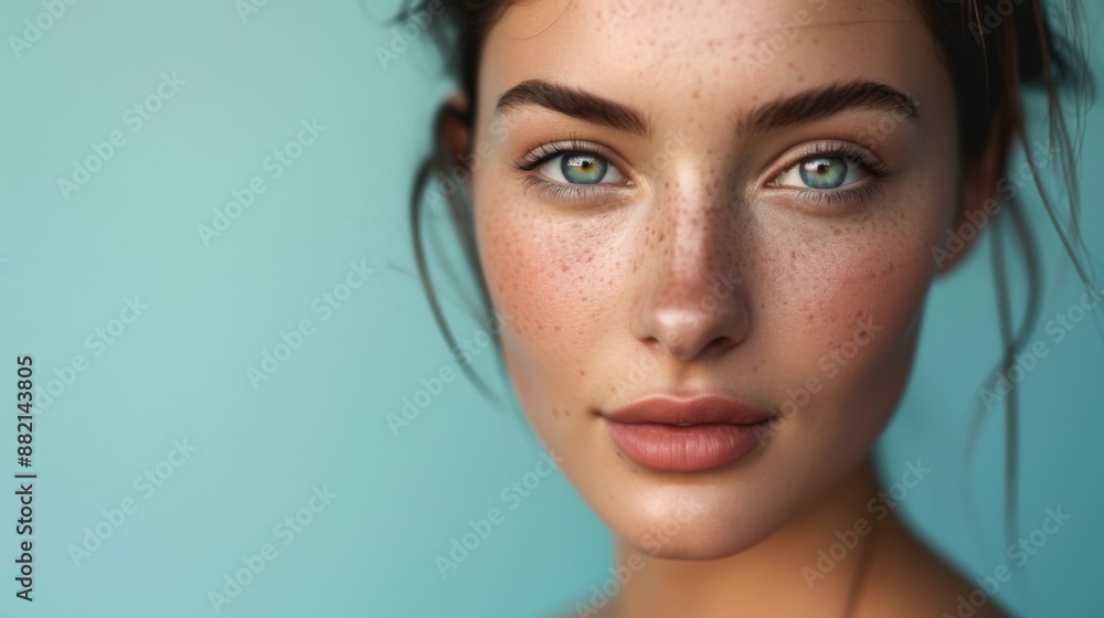 Beautiful woman, captured with soft lighting and a clean background Beautiful woman, captured with soft lighting and a clean background