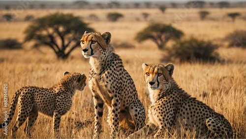 cheetah in serengeti national park