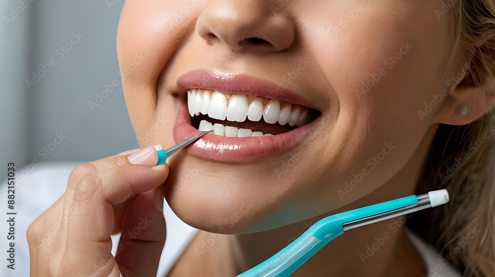 woman brushing teeth woman brushing teeth