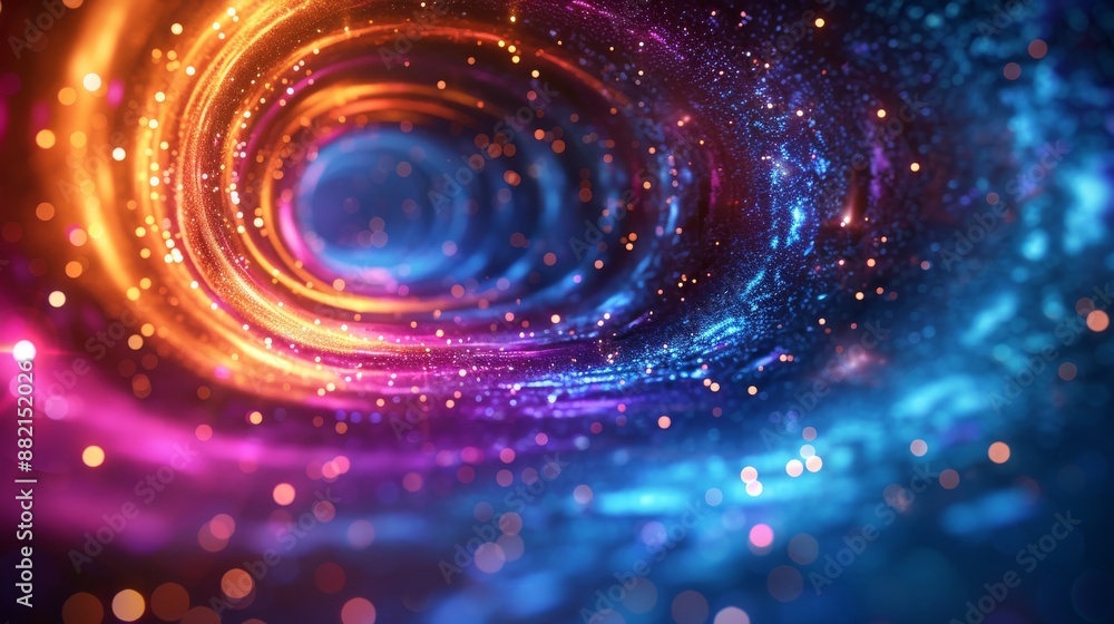 Abstract Cosmic and Solar Image in Deep Blue to Vivid Yellow with Bright Color Bursts, Shimmering Stars, and Luminous Nebulae, Creating a Dreamlike Cinematic Effect Abstract Cosmic and Solar Image in Deep Blue to Vivid Yellow with Bright Color Bursts, Shimmering Stars, and Luminous Nebulae, Creating a Dreamlike Cinematic Effect