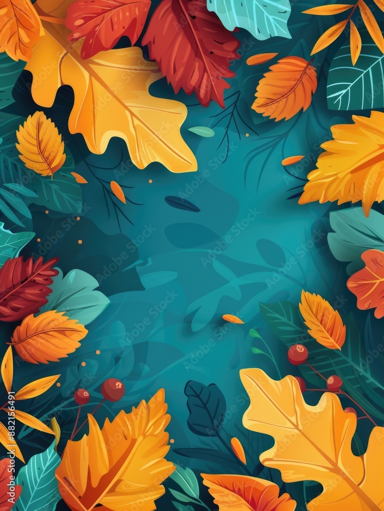 Autumn Leaves with Berries Autumn Leaves with Berries