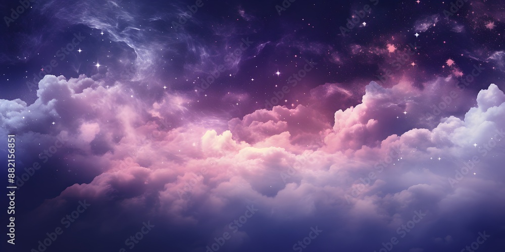 Abstract starlight and pink and purple clouds stardust, background, presentation, stars Abstract starlight and pink and purple clouds stardust, background, presentation, stars