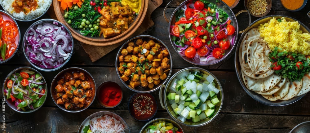 Raw food enthusiasts will enjoy the fresh ingredients in Indian salads and raitas Raw food enthusiasts will enjoy the fresh ingredients in Indian salads and raitas
