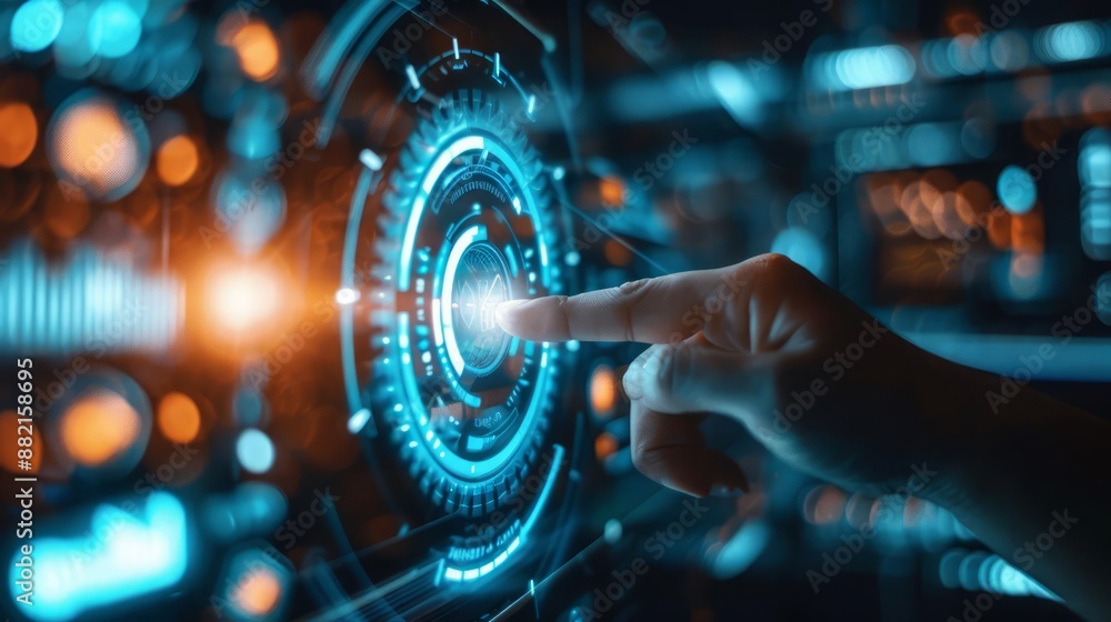 Fototapeta premium The innovative security software