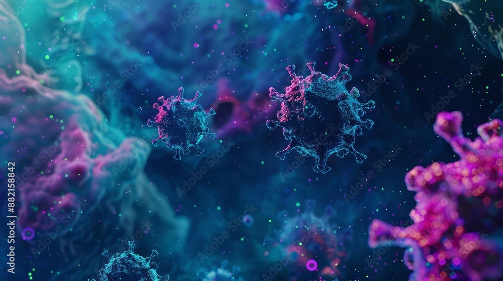 The study of viruses in microbiology helps in developing vaccines and antiviral drugs to combat infectious diseases Sharpen banner template with copy space on center The study of viruses in microbiology helps in developing vaccines and antiviral drugs to combat infectious diseases Sharpen banner template with copy space on center
