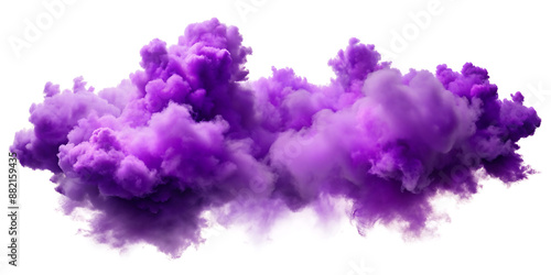 purple cloud on white background