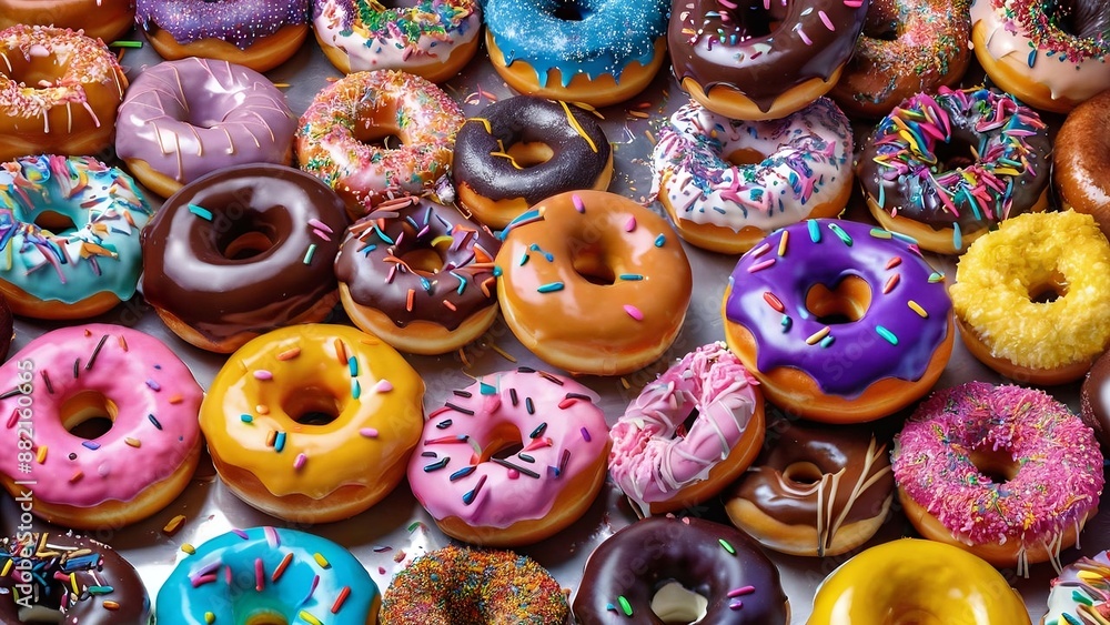colorful donuts, donuts with sprinkles, donuts with icing sugar, Delicious donut photo. High quality and clear colorful donuts, donuts with sprinkles, donuts with icing sugar, Delicious donut photo. High quality and clear