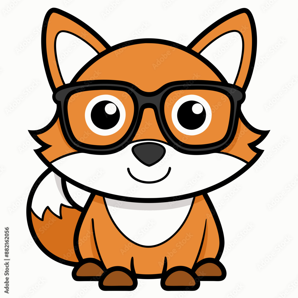 Naklejka premium a fox logo