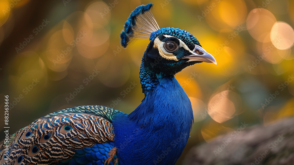 Blue peacock in the wild. Beautiful extreme close-up. Sri Lanka. Blue peacock in the wild. Beautiful extreme close-up. Sri Lanka.