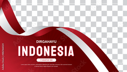 indonesian independence day celebration banner photo