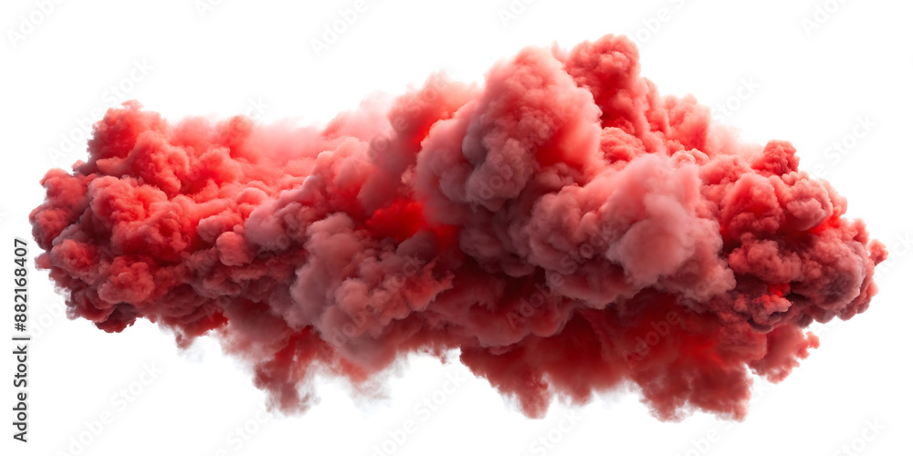 red cloud on white background red cloud on white background