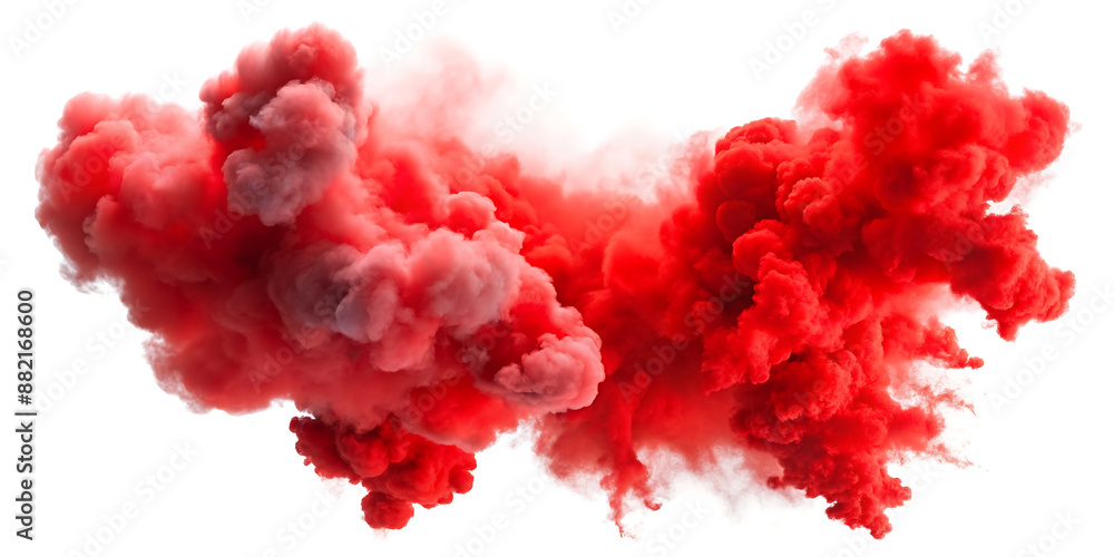Fototapeta premium red cloud on white background